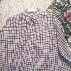 LLBean men’s checkered dress shirt